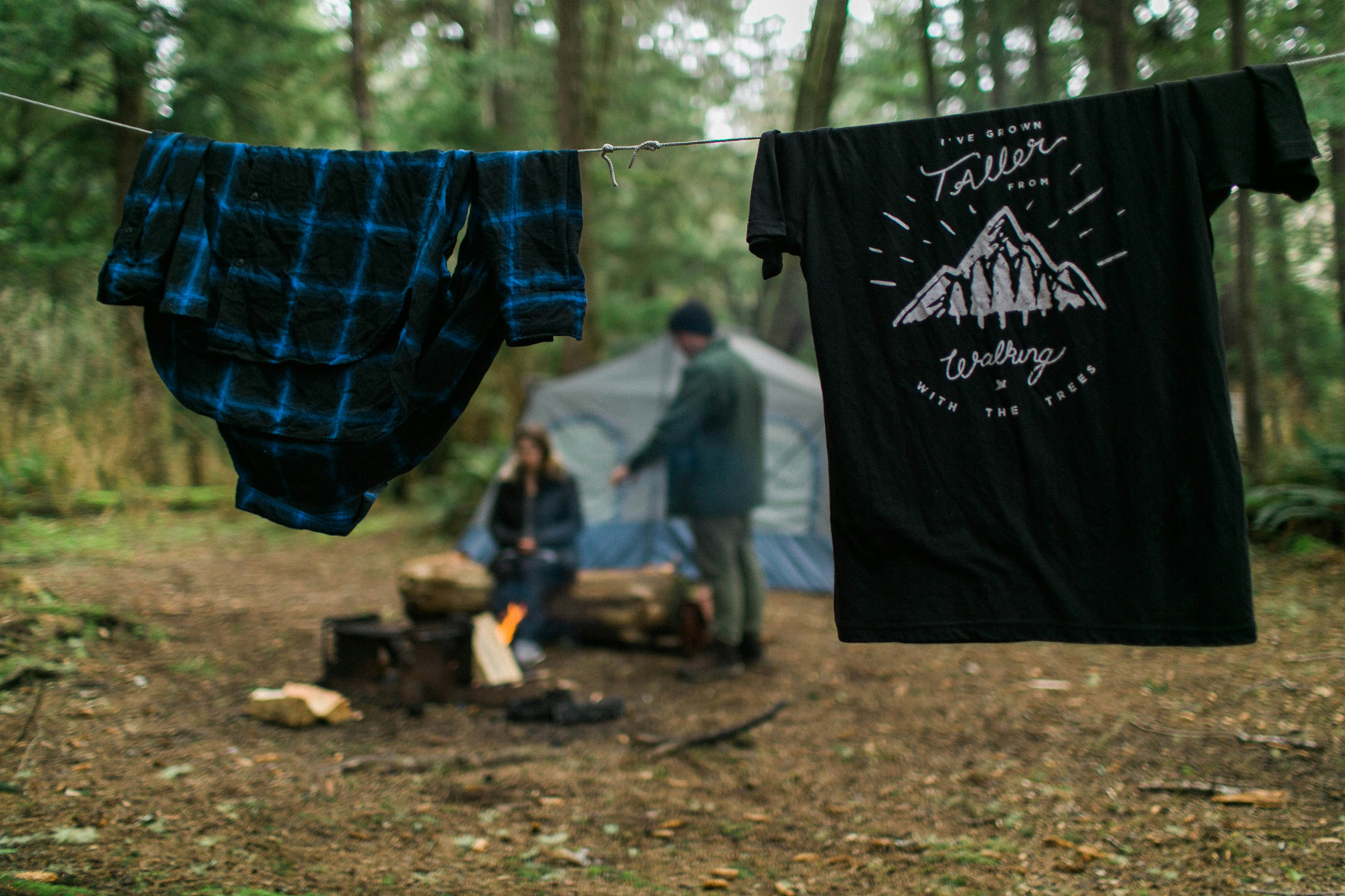 Wäsche beim Camping reinigen